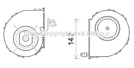 AVA QUALITY COOLING Электродвигатель, вентиляция салона MS8642